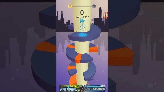 Играю в игру ( Helix Jump) от 38 уровня до 40! смотреть онлайн
