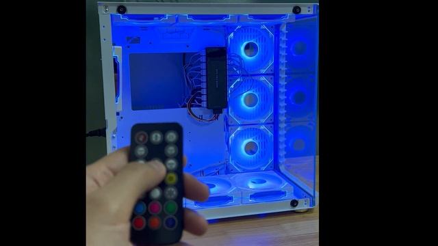 ARGB PWM Fan Hub, 9 ports 5V-3PIN ARGB 12V 4PIN PWM Fan Hub with Controller and SATA Power Input, смотреть онлайн