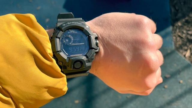 Casio G-Shock GW-9400 visibility test in shade and sunshine. смотреть онлайн