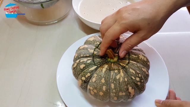 Traditional Pumpkin Custard | Thai Dessert Recipe | ฟักทองสังขยา