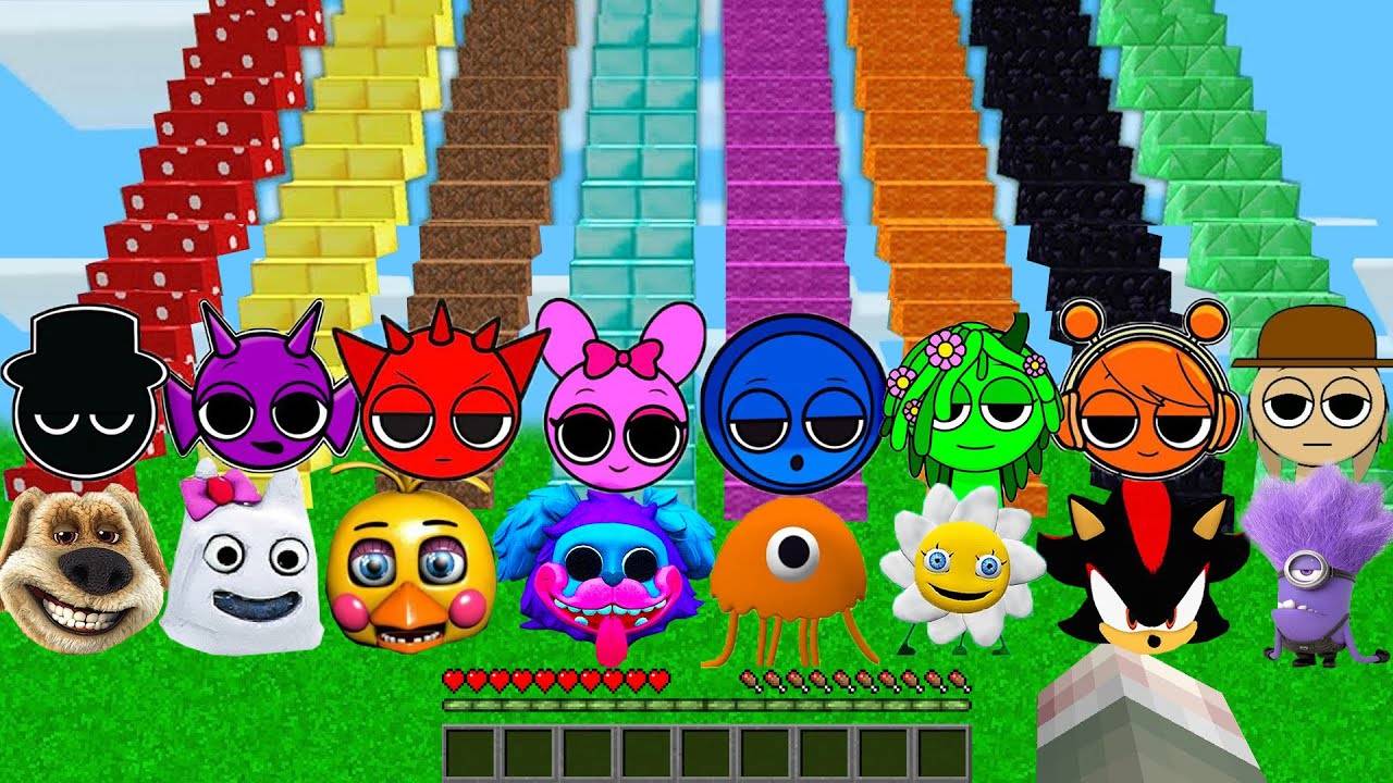 ВЫБЕРИ ПРАВИЛЬНУЮ ЛЕСТНИЦУ ВСЕ ВИДЫ СПРУНКОВ В МАЙНКРАФТ смотреть онлайн