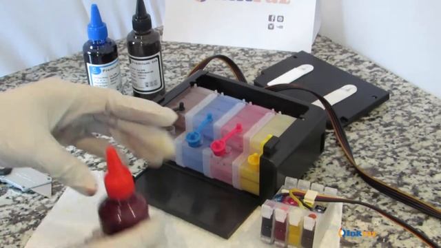 How To Refill An Easy Continuous Ink System ( Ciss )