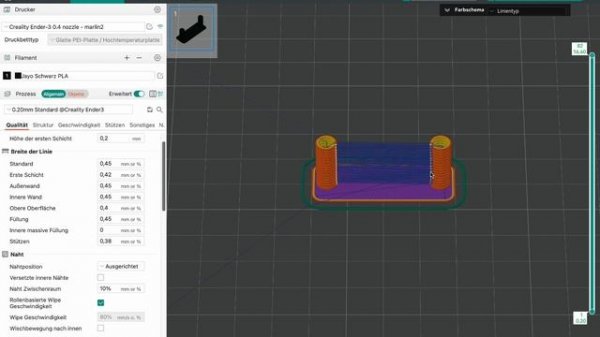 Retraction Test Orca Slicer 1.8.1 Deutsch Rückzug Einstellen Tutorial