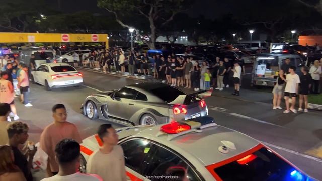 Ricer TROLLS Police at Kallang MEGA CAR MEET! Tuners Get PULLED OVER For Illegal Mods in Singapore! смотреть онлайн