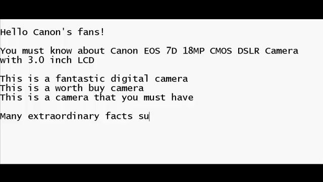 Canon EOS 7D 18 MP CMOS Digital SLR Camera with 3-inch LCD News and Info смотреть онлайн