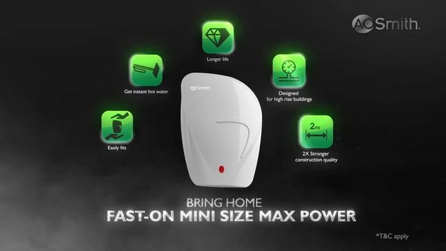 AO Smith Presenting Fast On Water Heater | Instant Electric Water Heater For Bathroom смотреть онлайн
