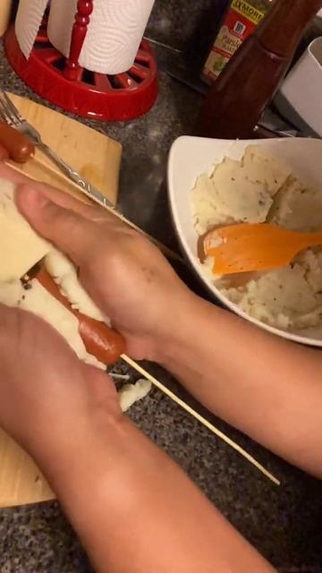 Leftover mashed potato | lpotato dog good for snacks or lunch #shorts смотреть онлайн