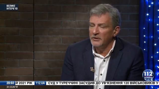Андрей Пальчевский в "Большом интервью" на 112, 31.12.20 смотреть онлайн