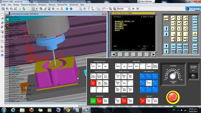 Swansoft CNC Simulator FANUC 0MD Practice Numerical Control смотреть онлайн