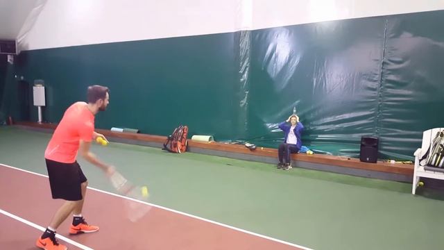 Теннисный челендж на попадания. смотреть онлайн