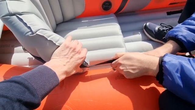 Видео сборки ДВУХМЕСТНОГО надувного каяка-байдарки - EXCURSION PRO INTEX 68309 смотреть онлайн