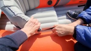 Видео сборки ДВУХМЕСТНОГО надувного каяка-байдарки - EXCURSION PRO INTEX 68309