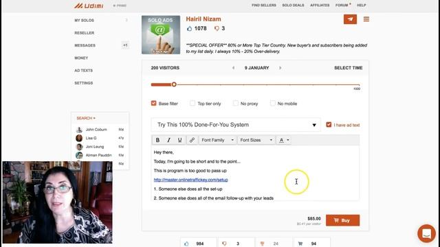 Udimi Solo Ads Training - How I Buy Solo Ad Traffic That Converts to Sales смотреть онлайн