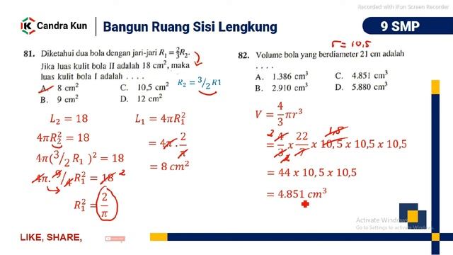 BAB 6 | Buku Mandiri Matematika kelas 9 SMP hal 102 No. 76 - 86 смотреть онлайн