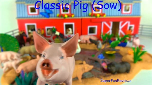 Learn Farm Animals 🐷 Pigs - Kids Toy Farm Animals - Fun & Educational - in English смотреть онлайн