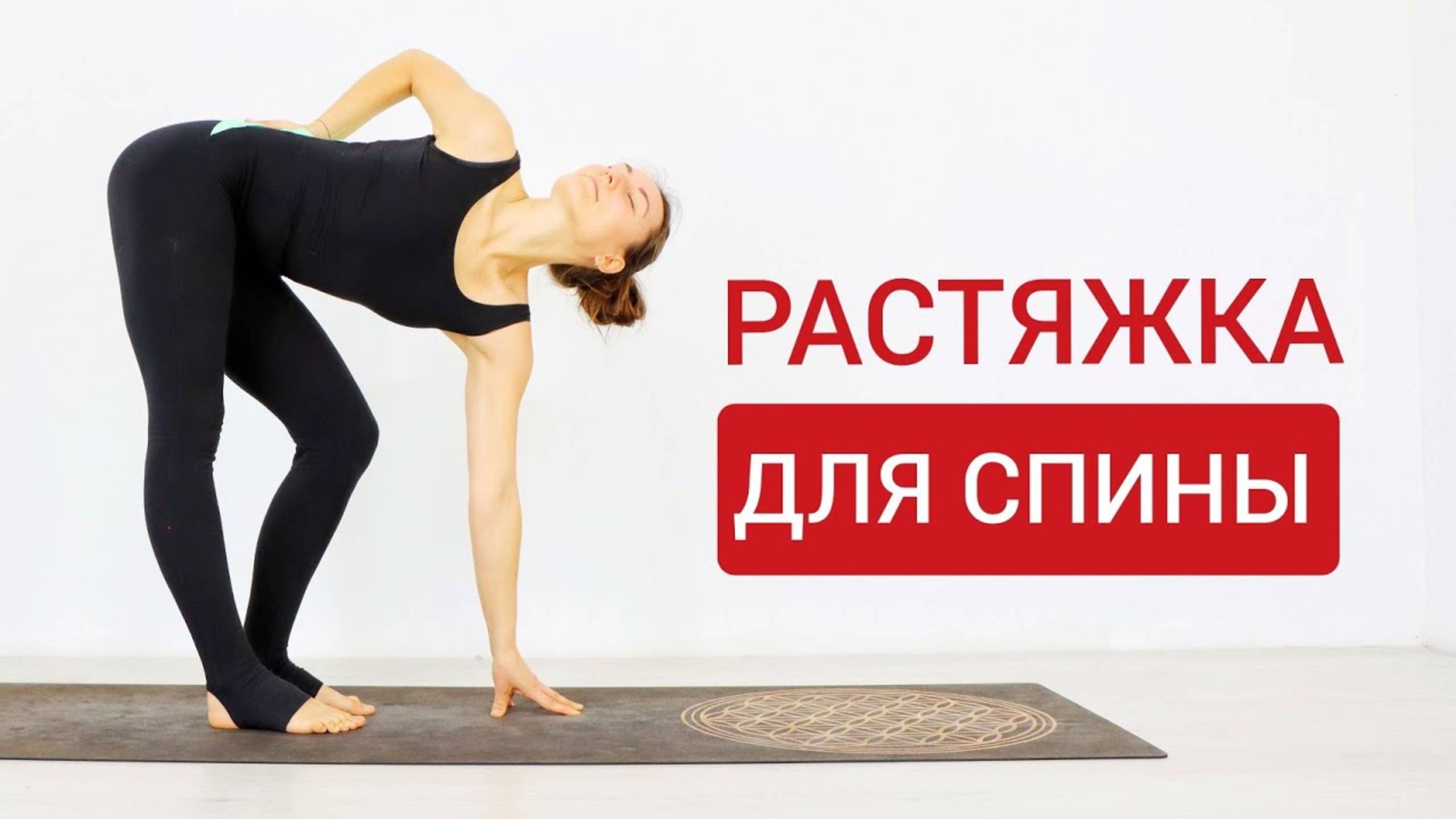 Растяжка для спины и поясницы. Растяжка в домашних условиях. Йога chilelavida Елена Малова смотреть онлайн