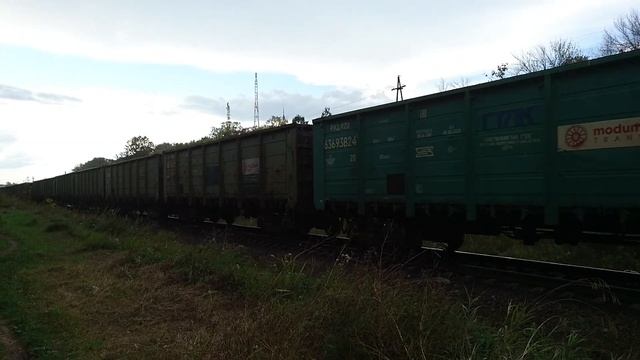 Тепловозы 2ТЭ10У-0300 и 2ТЭ10У-0385 ТЧЭ-3 Пенза (-III) с грузовым поездом смотреть онлайн