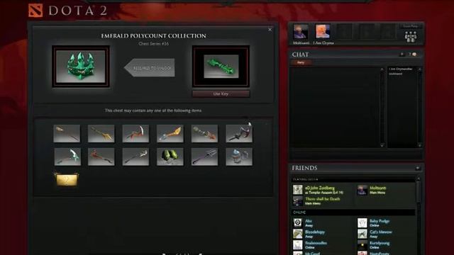 Dota 2 - Emerald Polycount Collection chest opening! смотреть онлайн