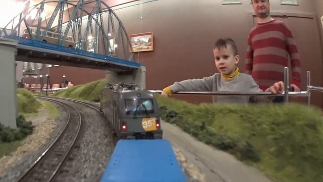 Вид на макет глазами машиниста. View From The Driver 's Cab .H0 1/87 ДК Сатурн Раменское 2023