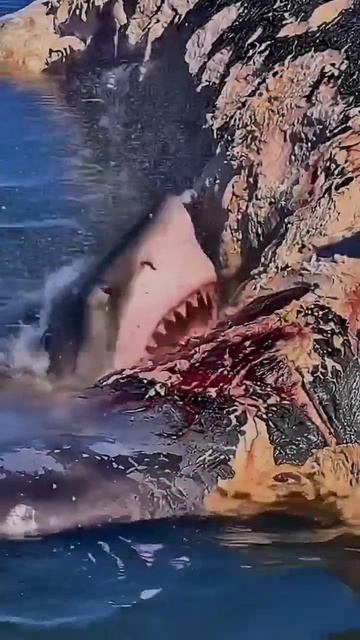 Tiger shark eat the whale #shorts смотреть онлайн