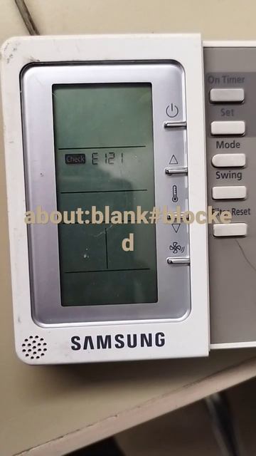 Samsung vrv inverter E121 ERROR смотреть онлайн