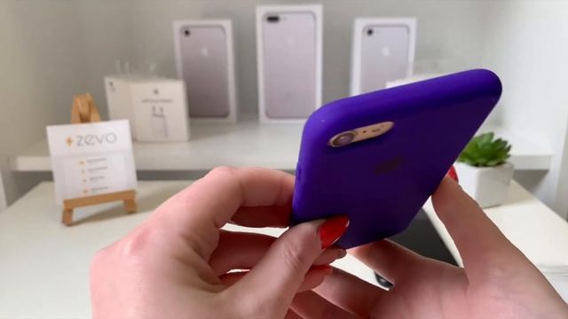 Розпаковка Силіконовий Чохол Silicone Case для iPhone 7/8 Колір Ultra Violet смотреть онлайн