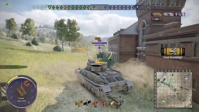 World of Tanks PS4 Tiger P Gameplay смотреть онлайн