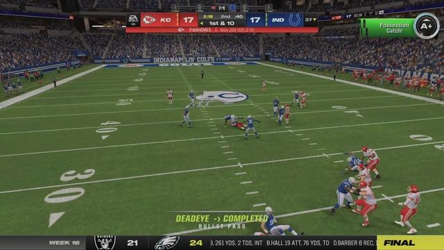 Madden NFL 24-Season 3 Wide receiver Matthew Stevens chiefs vs Colts