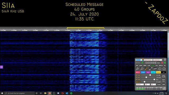 [S11a] Scheduled Message (40 Groups); 24. July 2020, 11:35 UTC