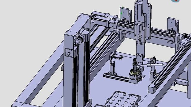 Модель станции сборки узла "Корпус" смотреть онлайн