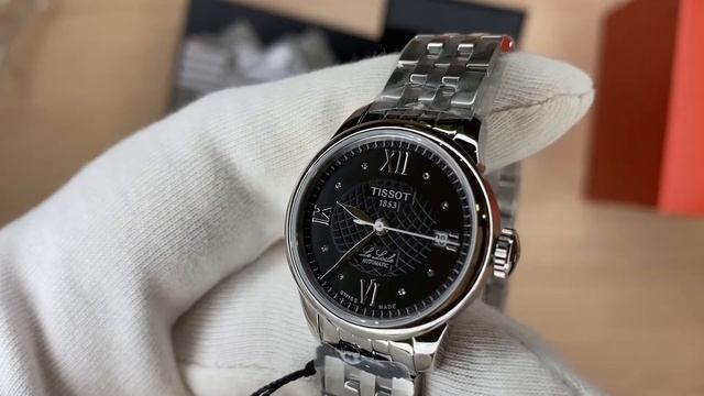 Xship.vn: Tissot Le Locle Black Diamond Dial Automatic Ladies T41.1.183.56 (T41118356) смотреть онлайн
