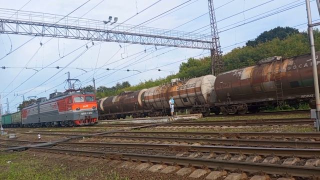 Синара, Влки, паровоз, ЭП2ДМ, тгм23д. Поезда в разных окреснлстях бмо смотреть онлайн
