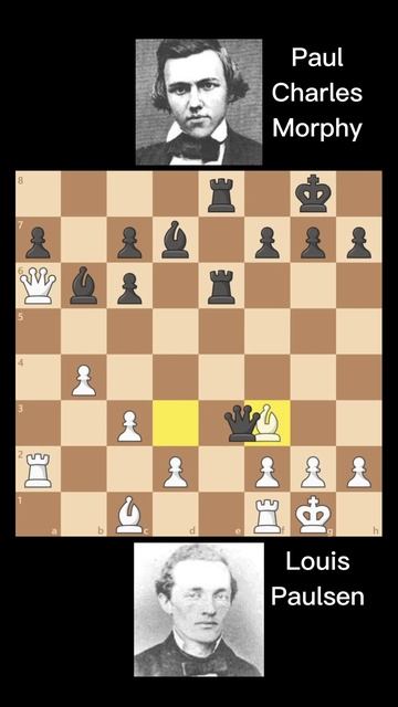 Chess Puzzle, Paulsen vs Morphy 1857 #shorts #chess #chesspuzzle #viral смотреть онлайн