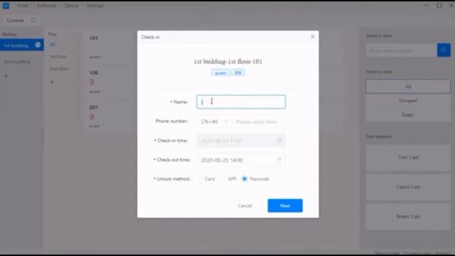 TThotel Lock System PC Software Operation смотреть онлайн
