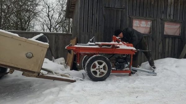 Дровокол Друг-2. Купил обновку, катайся Друг, радуй глаз 😊