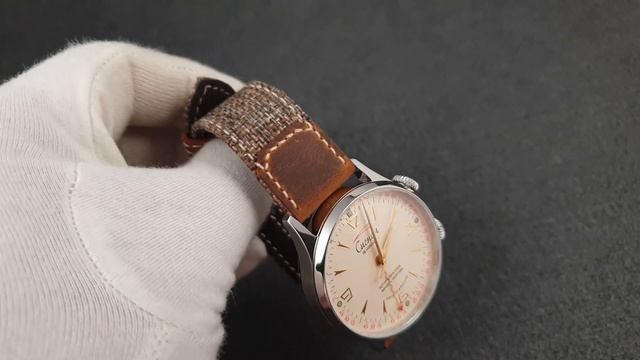 Bespoke watch strap for Shturmanskiye Strela "Signal" watch. смотреть онлайн