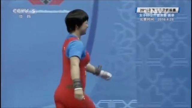 2016 Asian Weightlifting Women's 69 kg смотреть онлайн