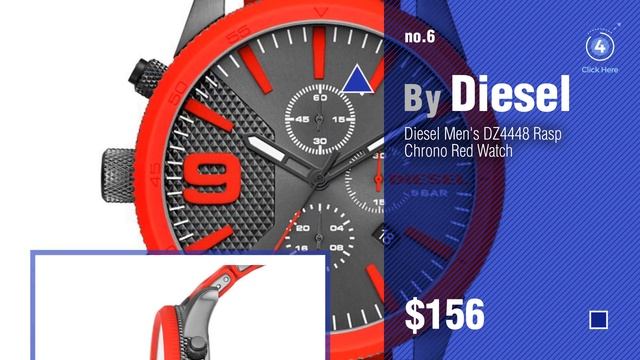 Top 10 Diesel Watches Red // New & Popular 2017 смотреть онлайн