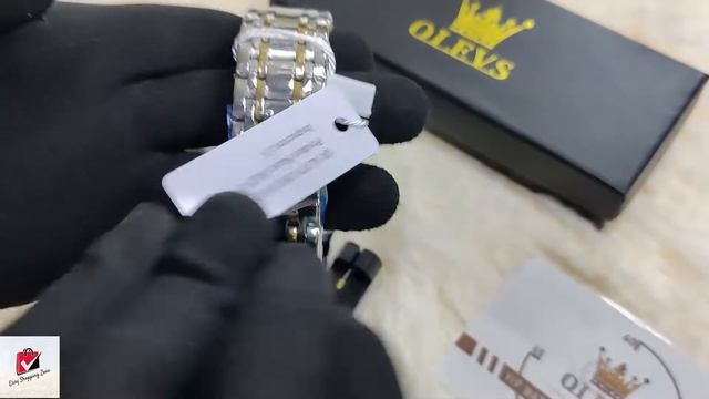 OLEVS 9901 White Dial Automatic Watch || Easy Shopping Zone || Watch Unboxing in Bangladesh || смотреть онлайн