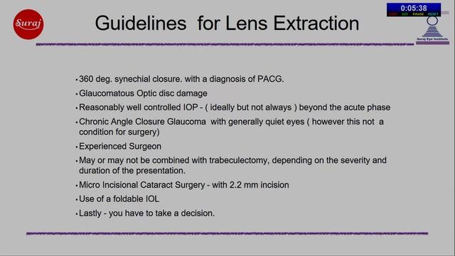 AIOC2024  IC404 Topic  Dr  Nangia Vinay Kumar B  Viewpoint on Lens Extraction in PACG