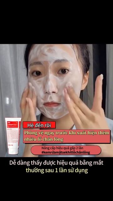 HÈ nóng quá ! Hãy bảo vệ lỗ chân lông nhé! Sữa rửa mặt Red Lacto Collagen смотреть онлайн