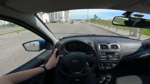 ЛАДА ГРАНТА ОТ ПЕРВОГО ЛИЦА - БАЛДЕЖНЫЙ ТЕСТ-ДРАЙВ ОТ 0 ДО 100 КМ/Ч