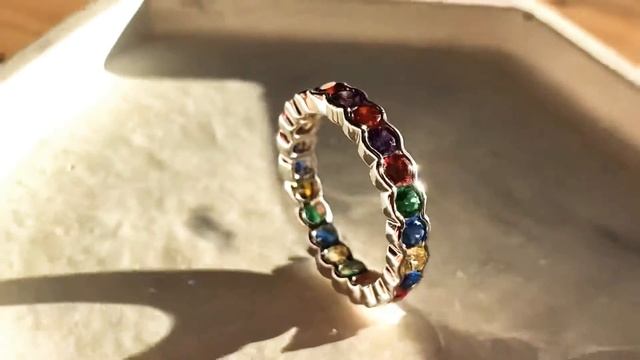 Кольцо из серебра с фианитами