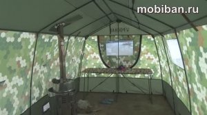 Роснар РП-52 только с внешним тентом. Обзор палатки с двумя печами