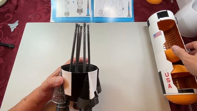 4DMaster Saturn V Build Video-3 Stage-1 LOX And Fuel Tanks.