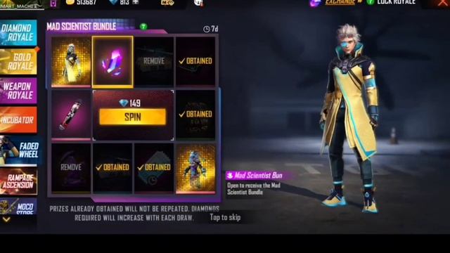 l Gat a mad scientist Bundle free fire today fadad wheel смотреть онлайн