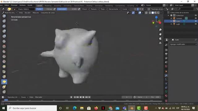 Construcción de Clefairy en Blender смотреть онлайн
