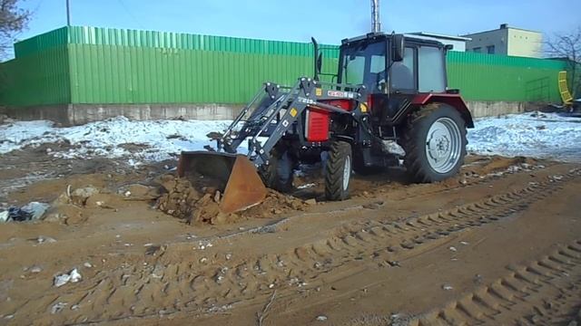 Испытания фронтального погрузчика Т 219 "Вепрь" смотреть онлайн
