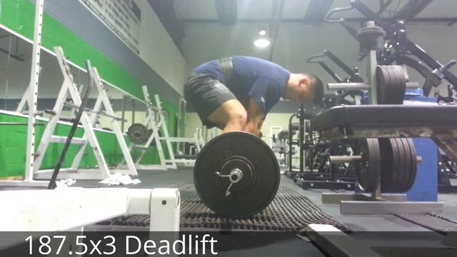 3/06/2014 - TM Beltless Squat Volume/Deadlift