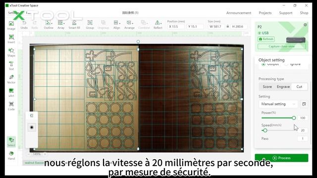 Comment Fabriquer Un Jeu D'échecs International Avec La Découpeuse Laser CO2 XTool P2